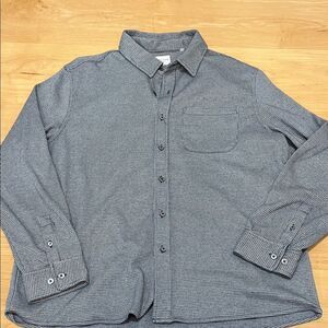 7 Diamonds Navy Patterned Casual Shirt